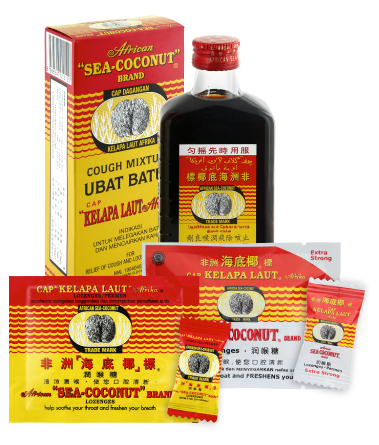 African Sea Coconut Brand Cough Mixture & Lozenges